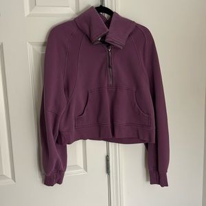 Lululemon funnel neck half zip scuba